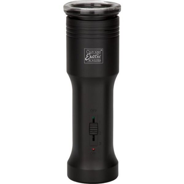 Černý masturbátor CalExotics Optimum Power Ultimate Head Exciter s vyjímatelným návlekem