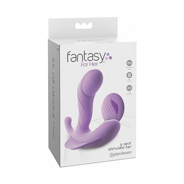 Vibrátor na bod G Pipedream Fantasy For Her s dálkovým ovladačem