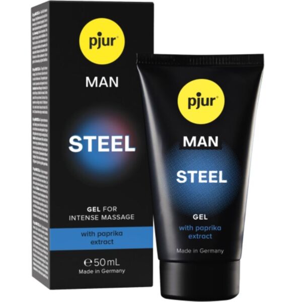 Balení masážního gelu Pjur Man Steel, 50 ml