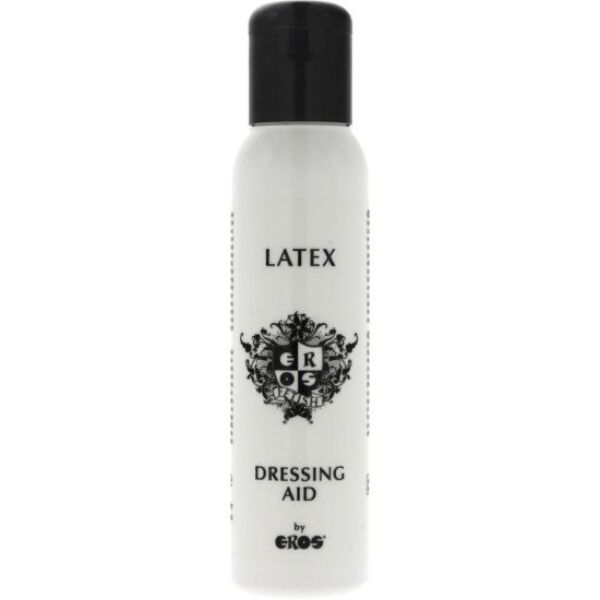 Lahvička Eros Latex Dressing Aid 100 ml na gumové a latexové oblečení
