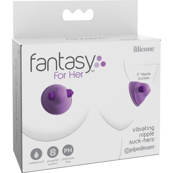 Stimulátor bradavek Fantasy For Her Vibrating Nipple Suck-Hers se silikonovým kalíškem