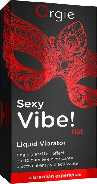 Lahvička stimulačního gelu Orgie Sexy Vibe! Hot, 15 ml