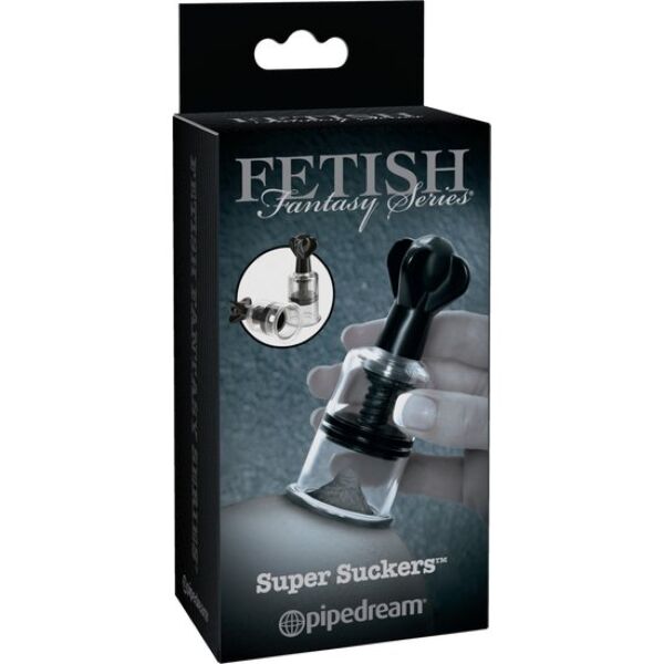 Přísavka na bradavky Fetish Fantasy Super Nipple Sucker s průhledným válcem a kolečkem sání