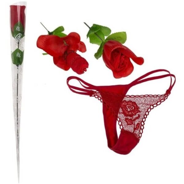 Tanga v podobě růže Diablo Picante, růže, která se promění v tanga