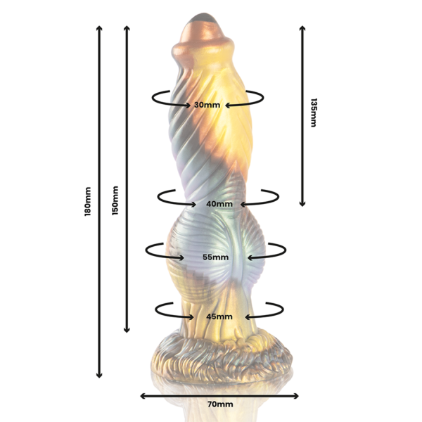 Dildo vibrátor EPIC Phoenix s dálkovým ovladačem
