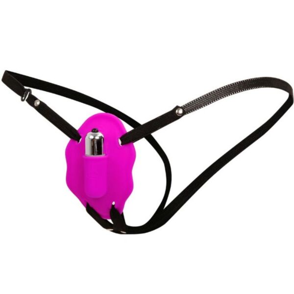 Postroj strap-on s vibrací Baile Love Rider, se silikonovými kalhotkami a vibračním vajíčkem