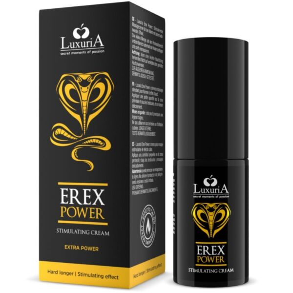 Balení stimulačního krému Intimateline Luxuria Erex Power, 30 ml