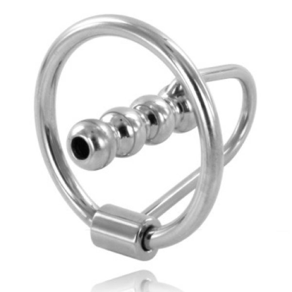 Kroužek na žalud Metal Hard 30 mm s uretrálním kolíkem
