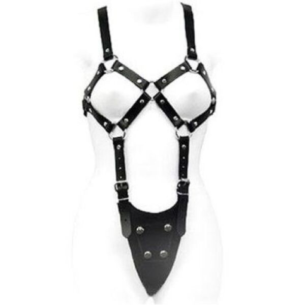 Tělový postroj pro ženy Leather Body, kožený
