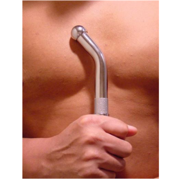 Intimní sprcha Metal Hard G-Spot 20,1 cm, kovová, pro vaginální výplach