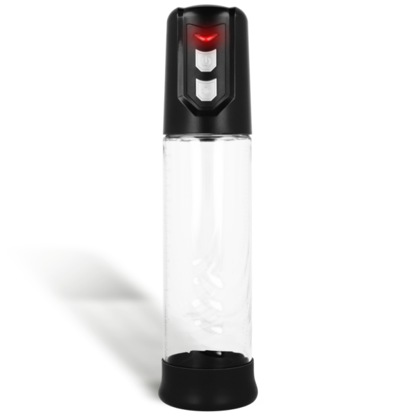Vakuová pumpa na penis Intense Pump automatická s průhledným válcem