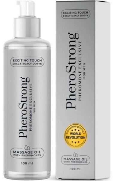 Masážní olej s feromony PheroStrong pro muže, balení 100 ml