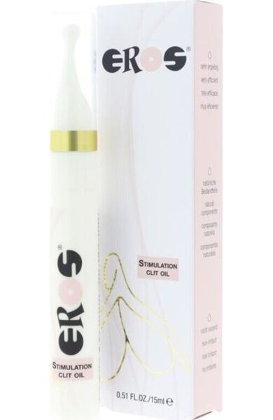 Lahvička stimulačního oleje EROS Stimulation Clit Oil o objemu 15 ml