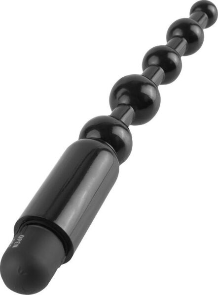 Anální kuličky Anal Fantasy Flexa-Pleaser Power Beads od Pipedream s ohebným dříkem a základnou s přepínačem