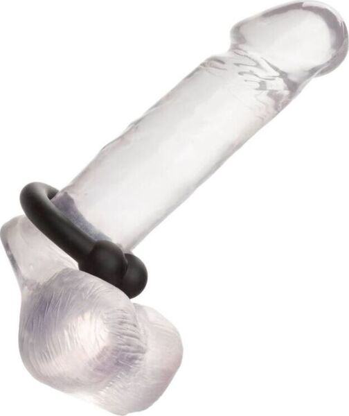 Erekční kroužek CalExotics Alpha Muscle Ring z černého silikonu
