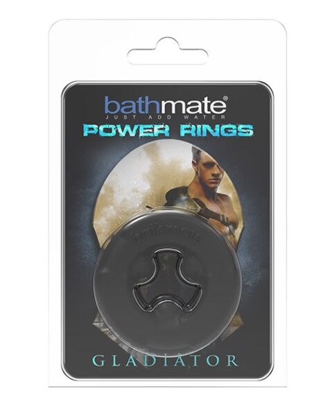 Erekční kroužek Bathmate Power Ring Gladiator, černý, se třemi výstupky uvnitř