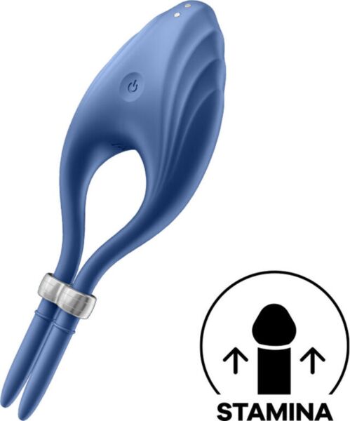 Vibrační erekční kroužek Satisfyer Duelist s trojúhelníkovým stimulátorem klitorisu