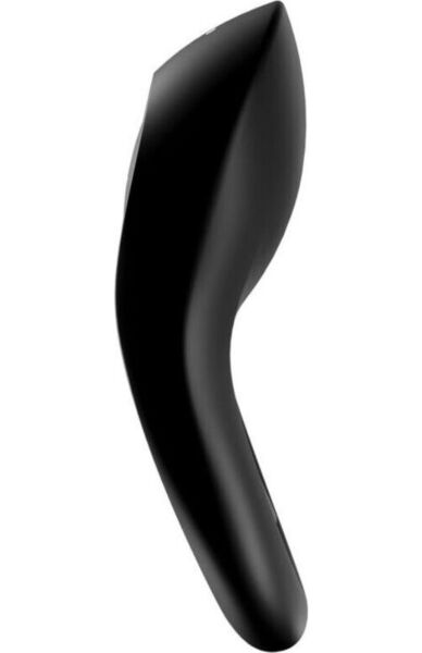 Černý vibrační erekční kroužek Satisfyer Legendary Duo se dvěma kroužky a předním stimulátorem