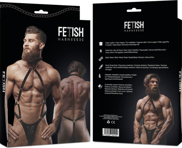 Nastavitelný jednodílný postroj Fetish Submissive Attitude