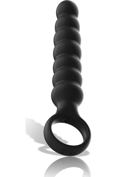 Vibrační anální kolík Black&Silver Bob v černé barvě