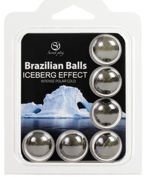 Sada 6 kuliček Brazilian Balls Iceberg od Secret Play, masážní olej s chladivým efektem