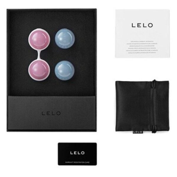 Venušiny kuličky LELO Luna Beads Mini se silikonovým spojovacím dílem