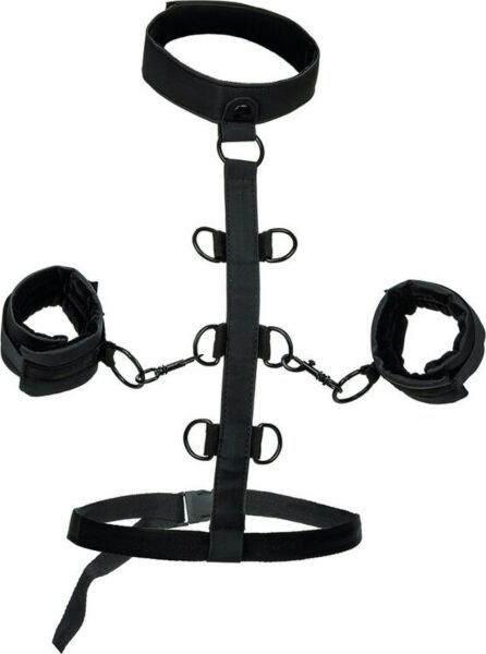 Bondážní sada CalExotics Boundless Collar s obojkem, pouty a popruhy