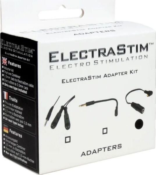 Kombinační kabel ElectraStim Triphase Combiner s černým konektorem a dvěma červenými konektory