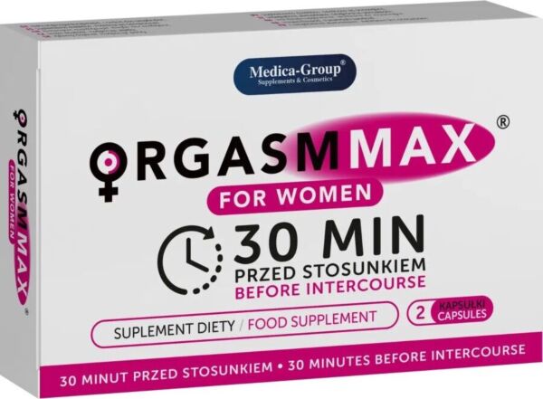 Krabička s kapslemi Orgasm Max For Women Capsules od Medica Group