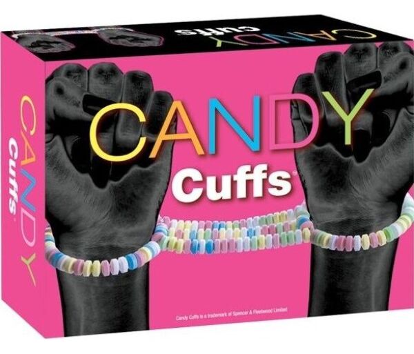 Jedlá pouta Spencer & Fleetwood Candy Cuffs z barevných bonbonových kuliček
