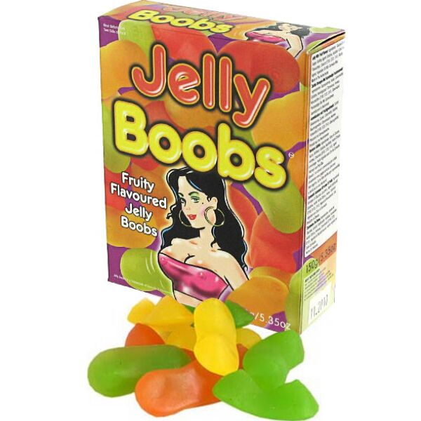Balení želé bonbonů Spencer & Fleetwood Jelly Boobs ve tvaru prsou