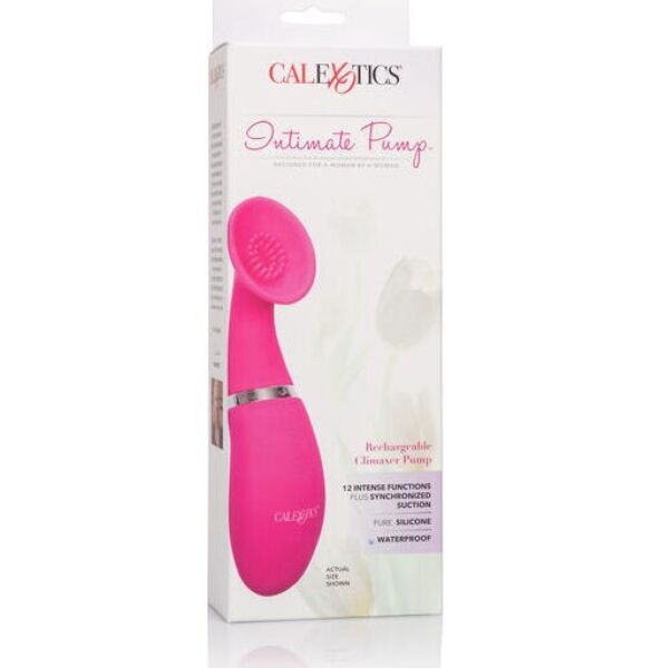 Stimulátor klitorisu Calexotics Climaxer Intimate Pump se zahnutou přísavkou a pružným jazýčkem
