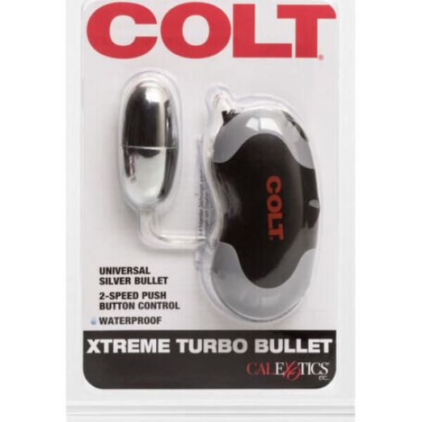 COLT Xtreme Turbo Bullet se stříbrným vajíčkem připojeným kabelem k ovladači
