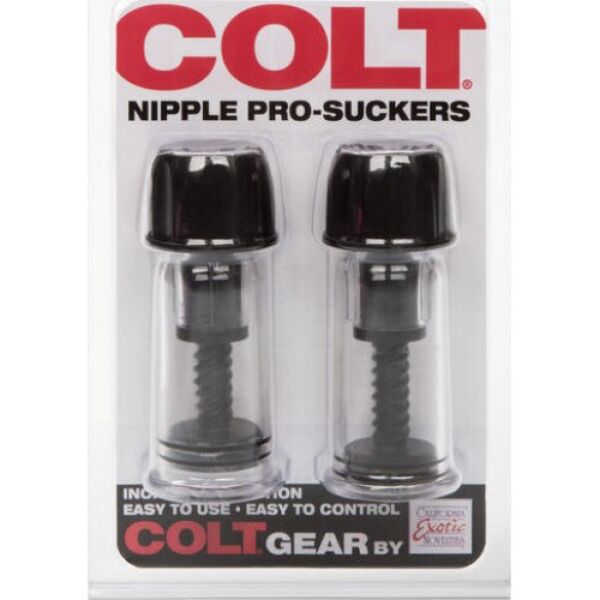 Přísavky na bradavky Colt Nipple Pro-Suckers s válcem a mechanismem pro nastavení otáčením