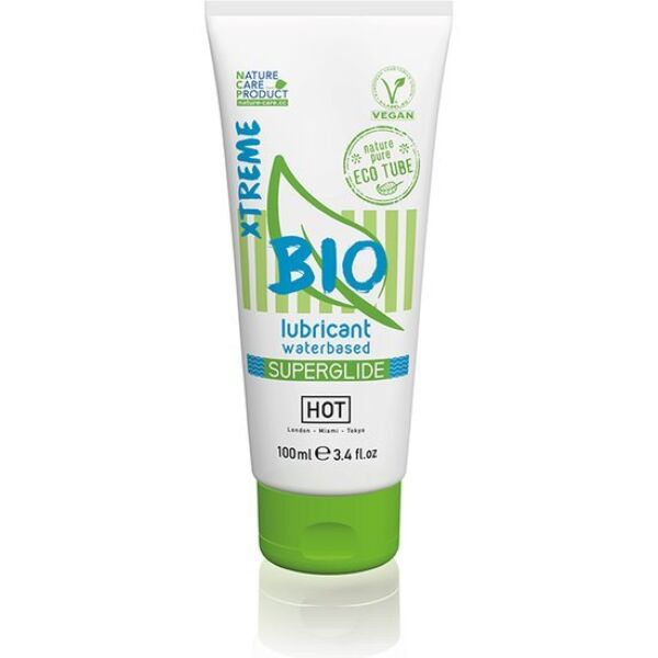 Balení lubrikantu na vodní bázi HOT BIO Superglide Xtreme, 100 ml