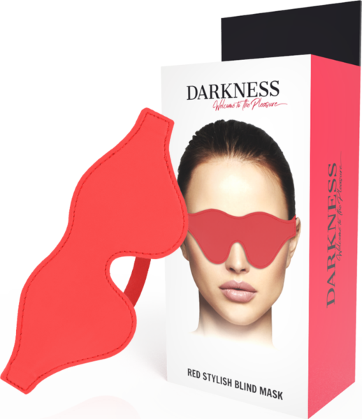 Maska na oči Darkness Stylish z PVC s elastickým páskem