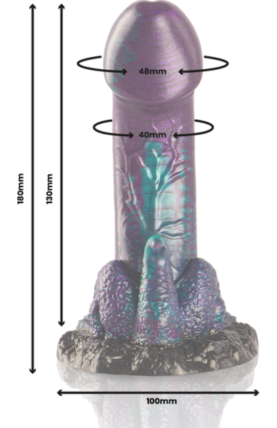 Dildo EPIC Basilisk 18 cm se širokou základnou