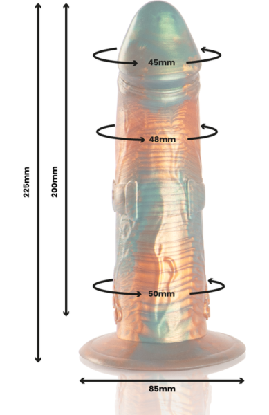 Barevné dildo EPIC Talos s širokou základnou