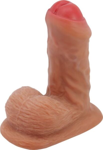 Realistické dildo Pretty Love BW-008136N s přísavkou a varlaty u základny