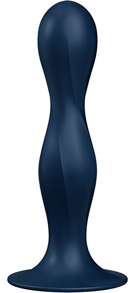 Dildo Satisfyer Double Ball-R s přísavkou na základně a dvěma kuličkami uvnitř