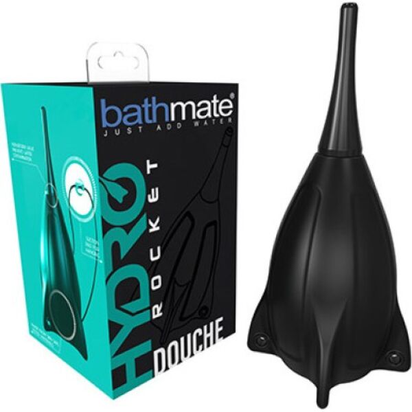Anální sprcha s hruškou Bathmate Hydro Rocket, černá, se špičkou