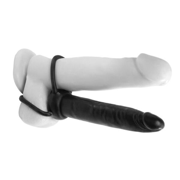 Strap-on pro dvojitou penetraci Pipedream Anal Fantasy Double Trouble s dildem a dvěma kroužky