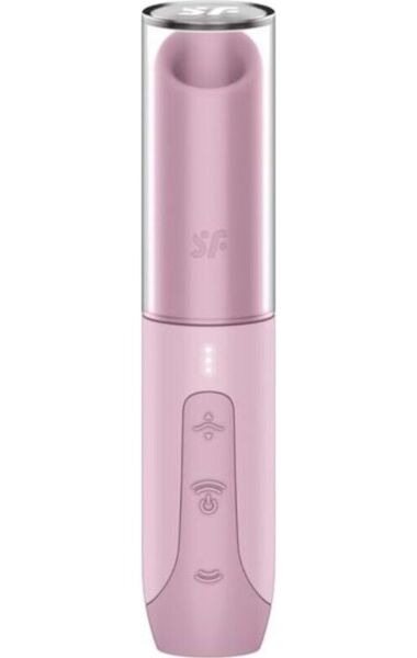 Stimulátor klitorisu Satisfyer Secret Kiss v růžové barvě, s tvarem inspirovaným rtěnkou