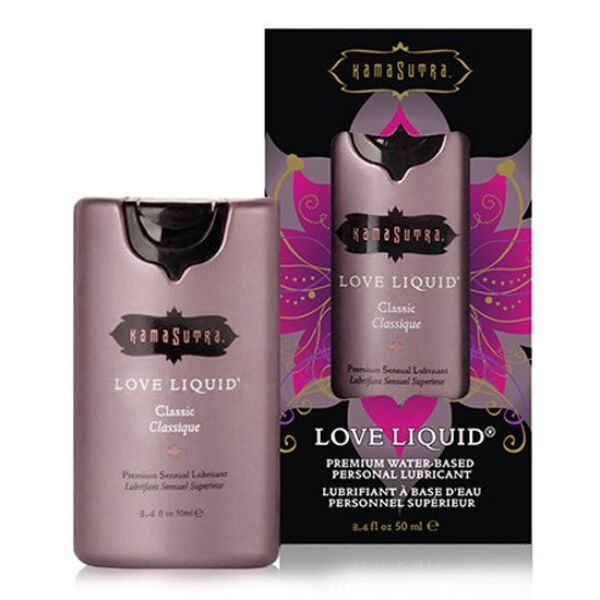 Lubrikant Kama Sutra Love Liquid Classic 100 ml vedle své krabičky