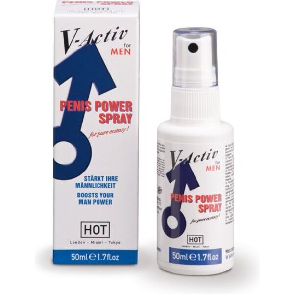 Stimulační sprej HOT V-Activ Penis Power Spray, 50 ml