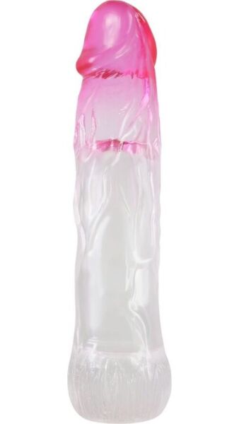 Prodlužující návlek na penis Pretty Love Neron se špičkou ve tvaru žaludu a žebrovaným tělem