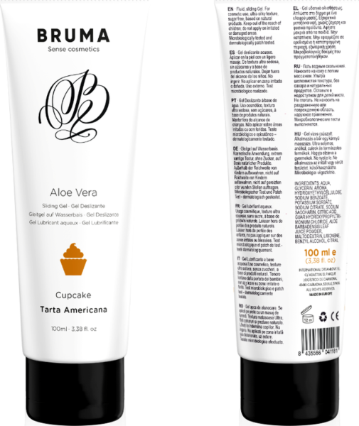Balení lubrikačního gelu Bruma Aloe Vera na vodní bázi