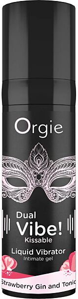 Líbatelný intimní gel Orgie Dual Vibe 15 ml