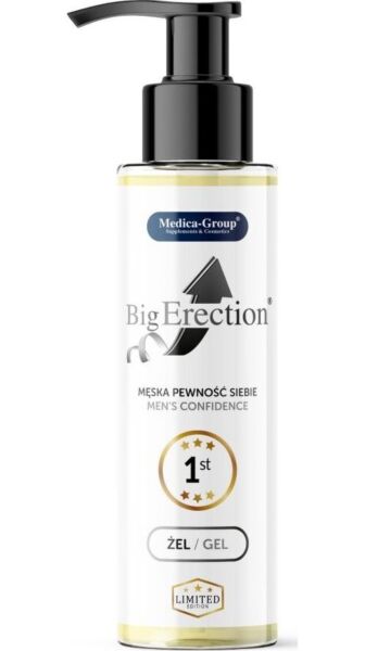 Obal intimního gelu BigErection Gel 150 ml od Medica Group