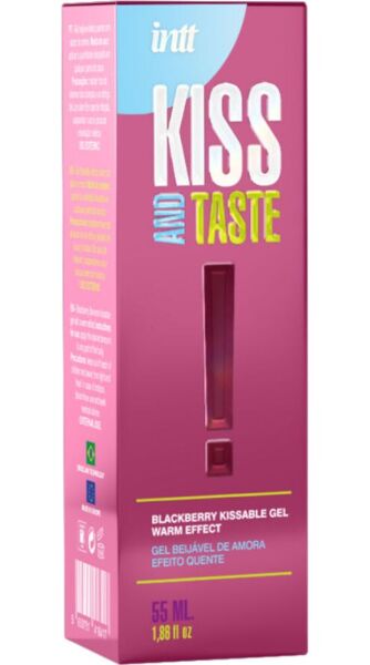 Líbavý gel Intt Releases 55 ml s příchutí ostružin a hřejivým účinkem